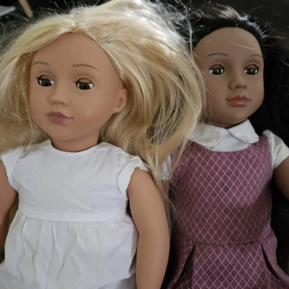Lot Of 7 Dolls Our Generaion Barbie Rapunzel Elsa Belle Assorted Dolls Set